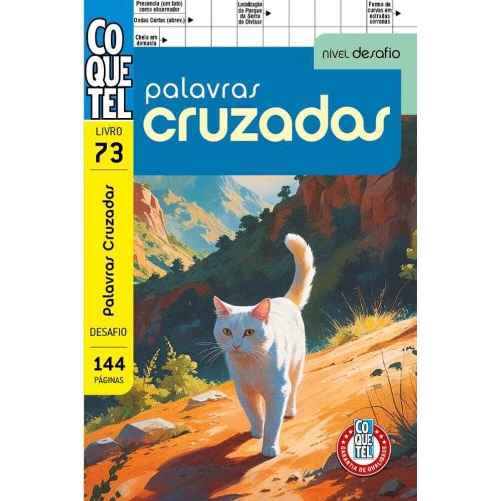 Livro Coquetel Palavras-Cruzadas Desafio 73