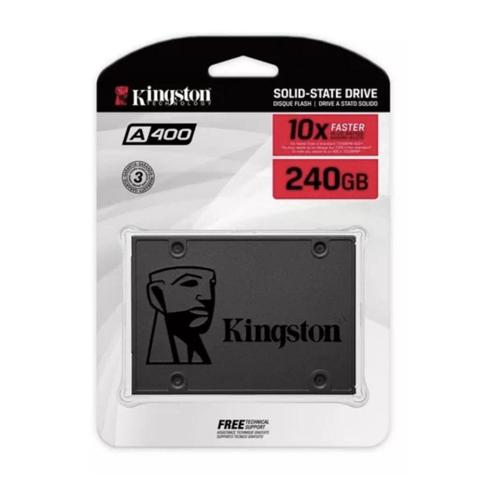 Hd Ssd 240Gb Kingston Sata 3 2.5`` Sa400S37/240G 350/500Mb