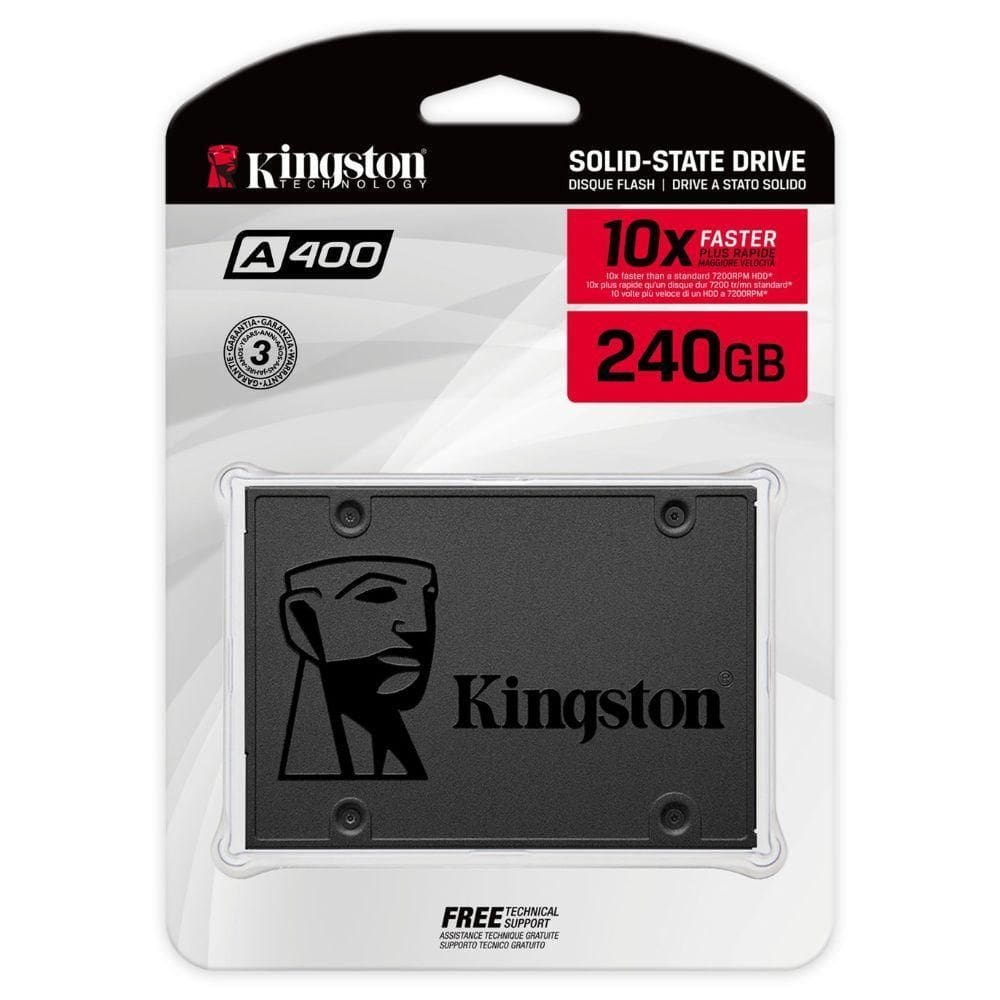Ssd Kingston 240Gb Sa400S37/240G Alto Desempenho Novo E