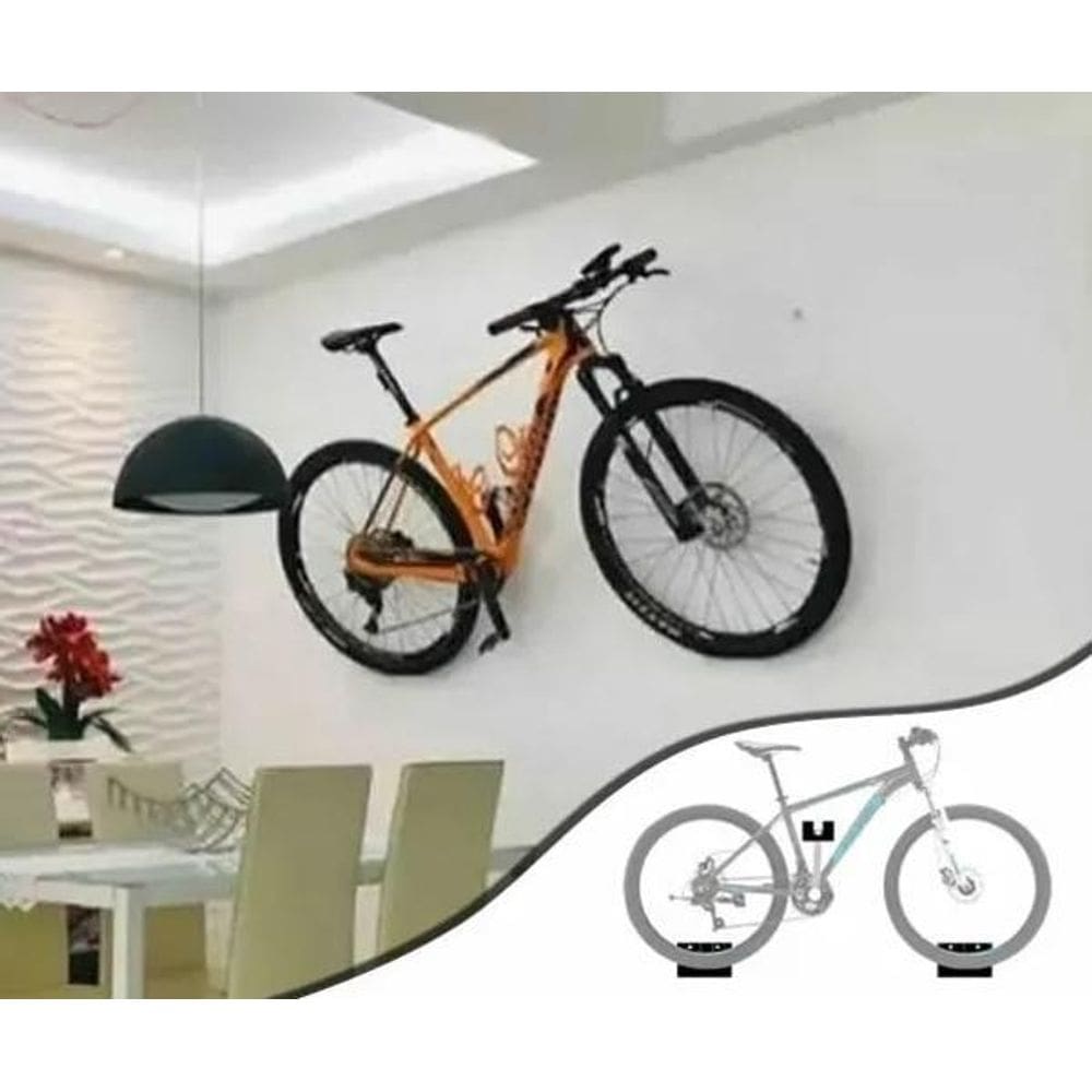 True Sport Suporte De Parede Pé De Vela Horizontal Para Bike