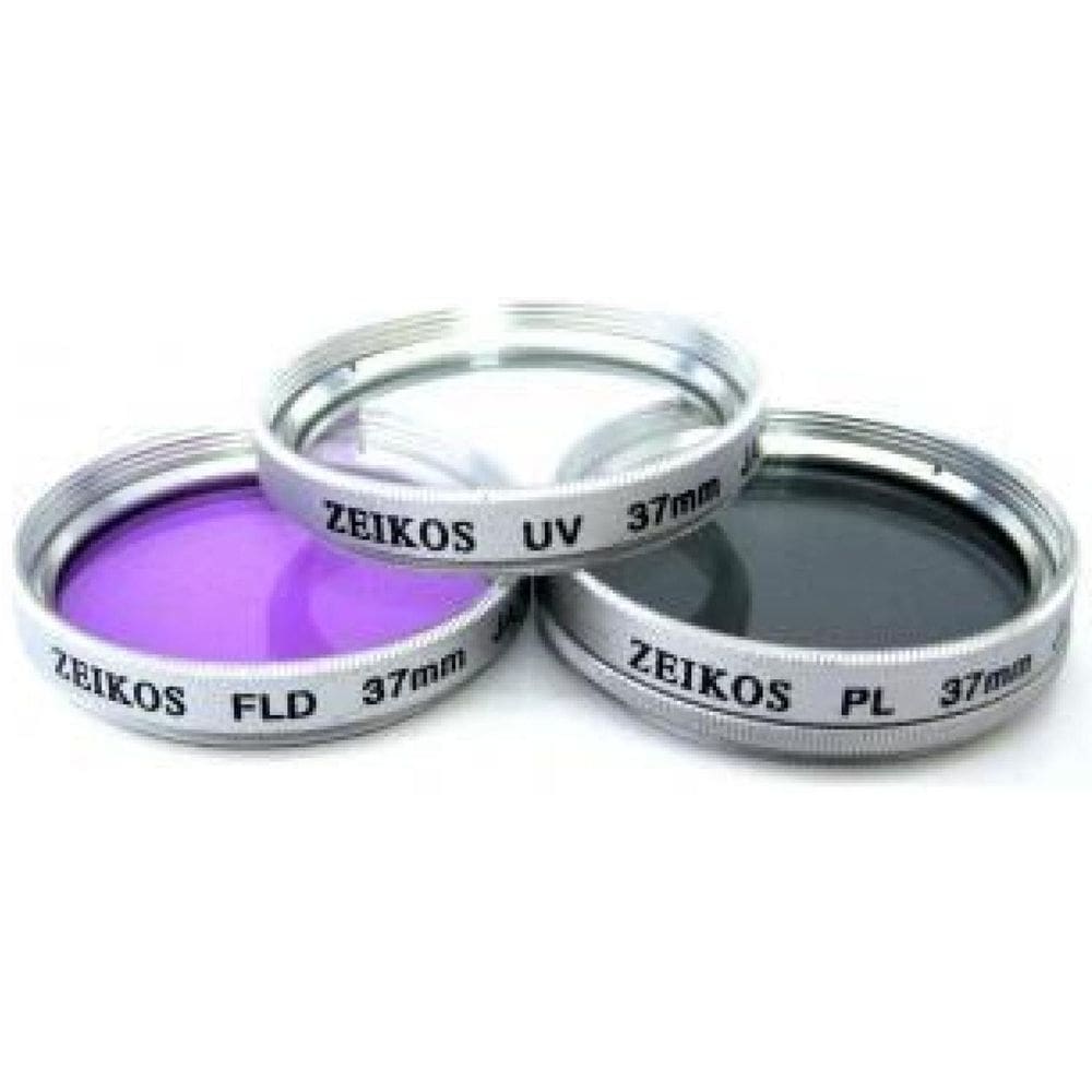 Kit Com 03 Filtros Multi-Revestidos De 37Mm Zeikos Flk-37