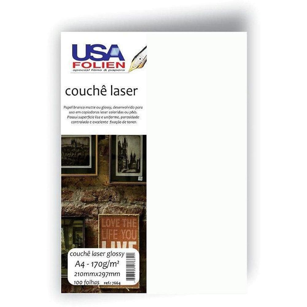 Papel A4 Couchê Branco 170G Pct Com 100
