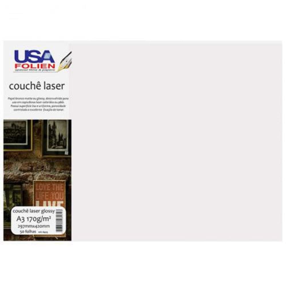 Papel Fotográfico Couchê Glossy A3 170G 8429 Com 50 Folh