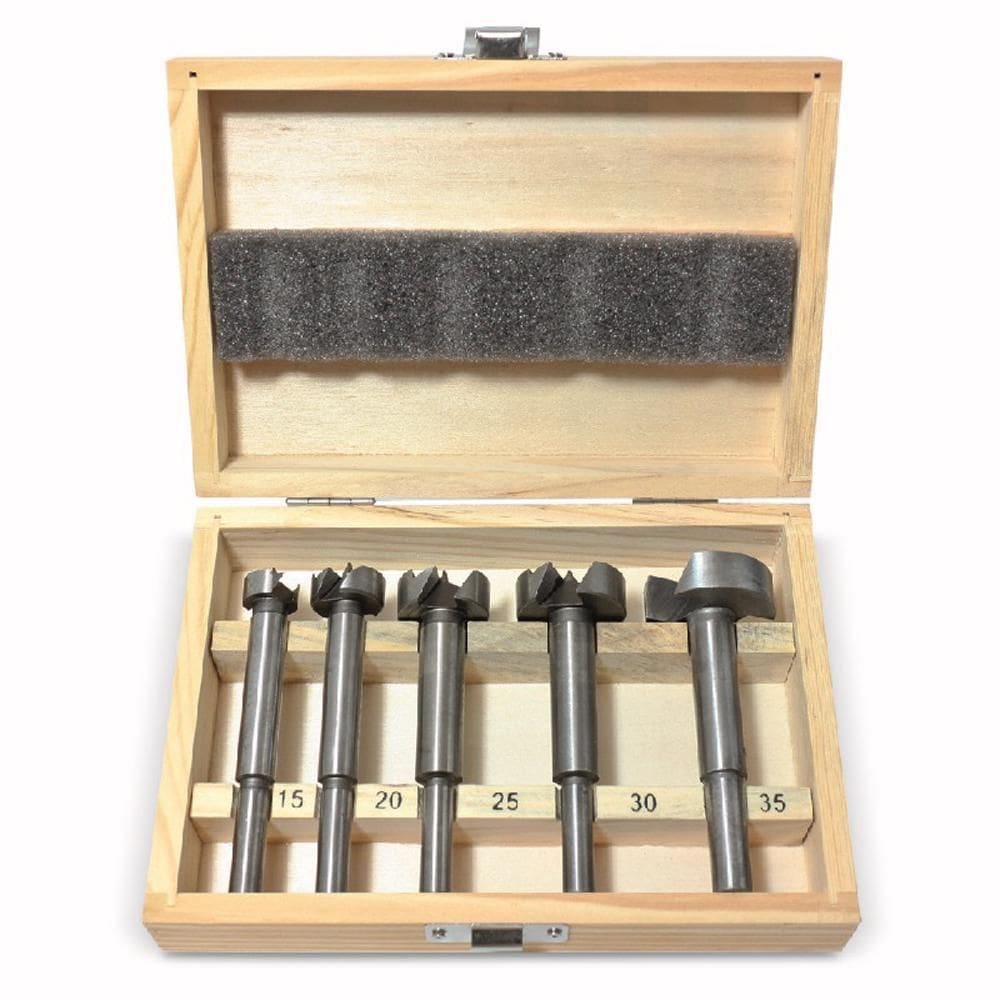 Jogo De Fresas Para Dobradiça Tipo Forstner 5 Peças - Rocast