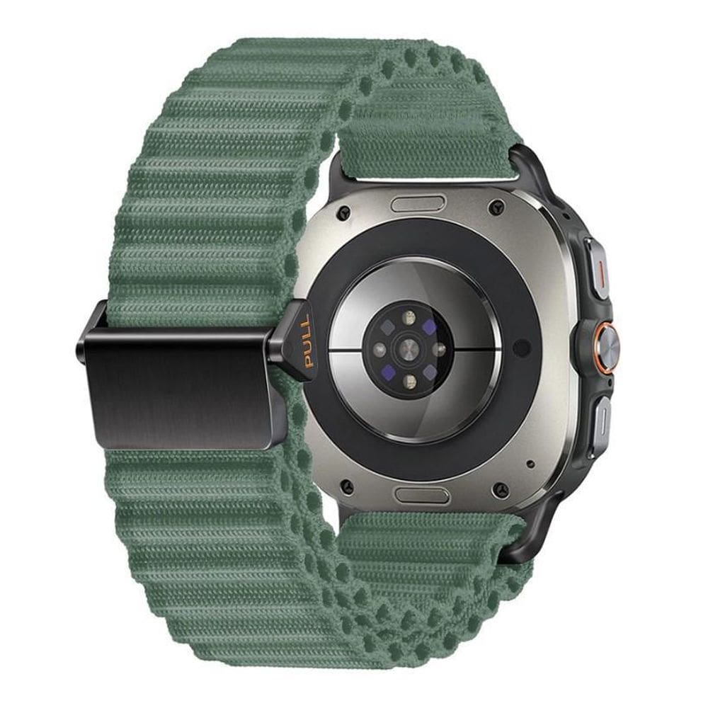 Pulseira Nylon Trail Para Samsung Galaxy Watch Ultra - Verde