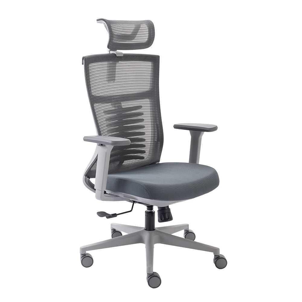 Cadeira De Escritorio Ergonômico Cinza Elements Vertta