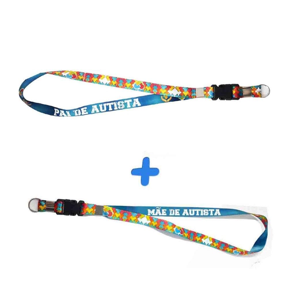 Cordões Identificação Autistas e Pais Quebra-Cabeças 49 cm