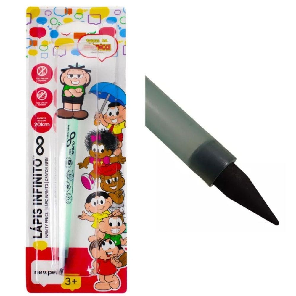 Lápis Infinito Hb Verde Turma Da Mônica - Cebolinha - Newpen