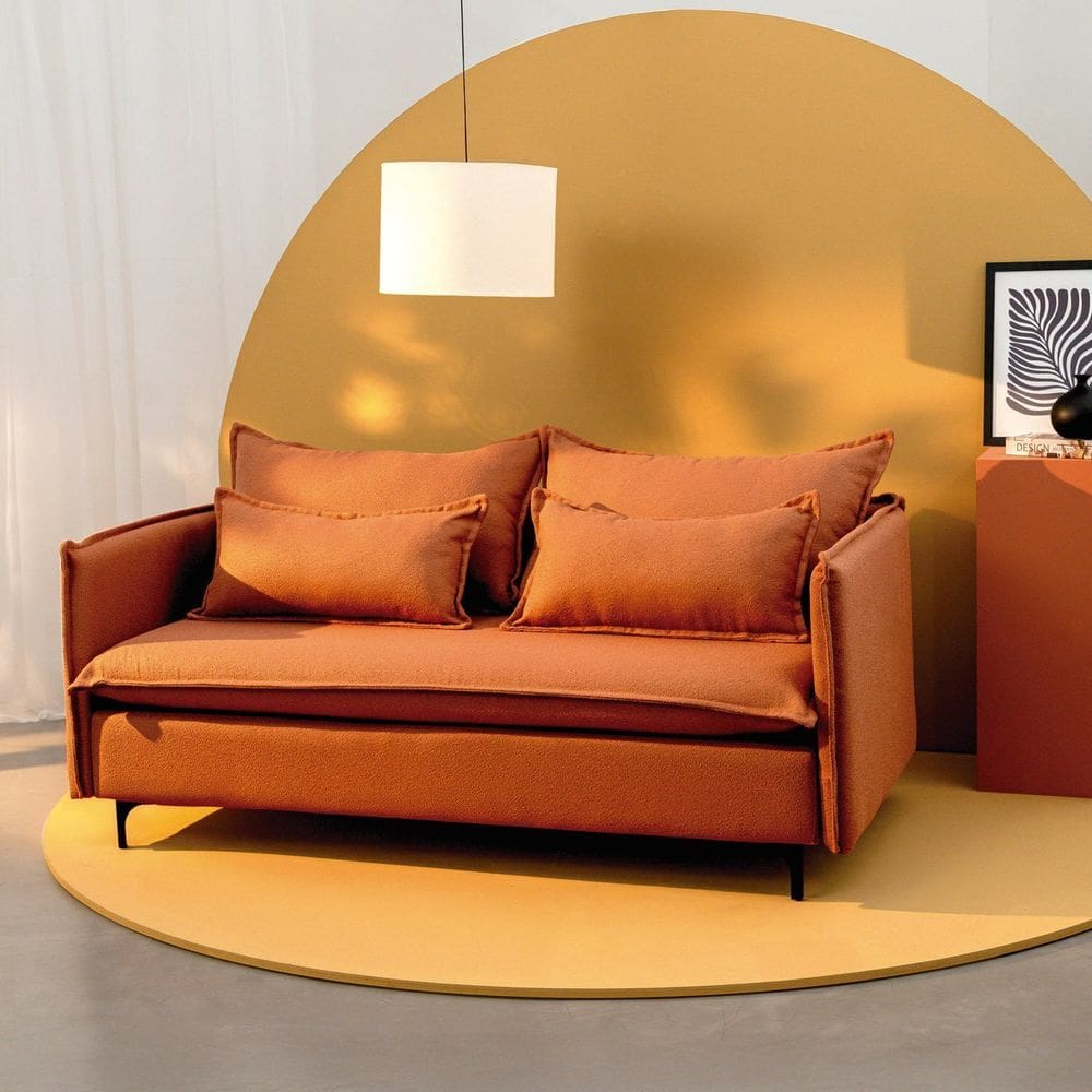 Sofá Modular 2 Lugares Pé Metal Sôma Cabecasa Madeiramadeira Mocha Mousse