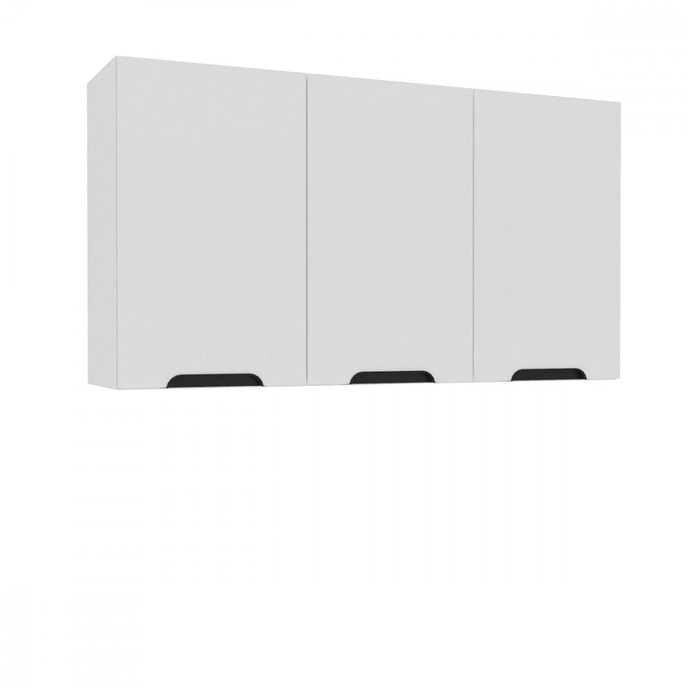 Armário Aéreo 3 Portas 120cm Meena Politorno Móveis