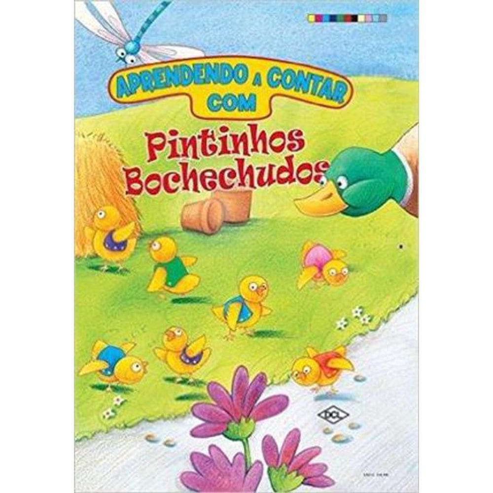 Livro Aprendendo A Contar Com - Pintinhos Bochechudos