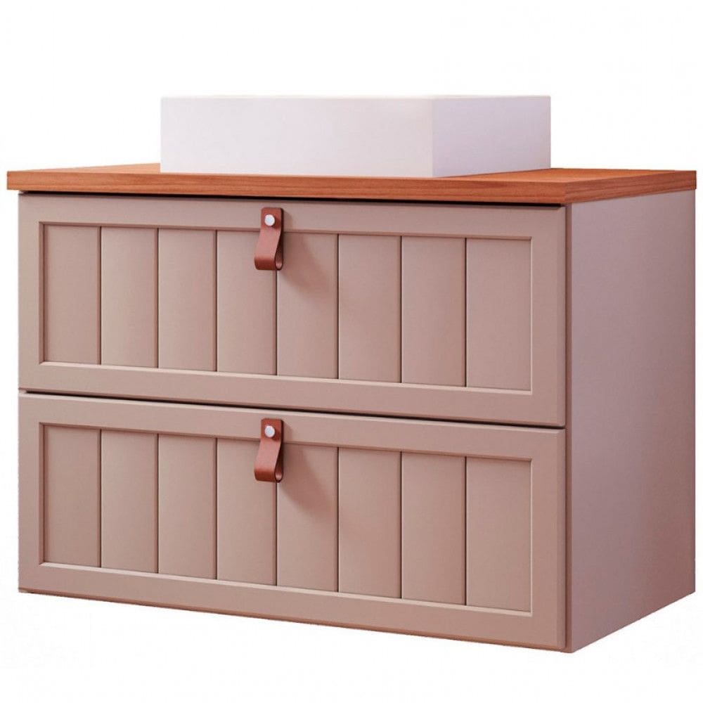 Gabinete para Banheiro 1 Porta Basculante 1 Gaveta MDF Aruba MGM