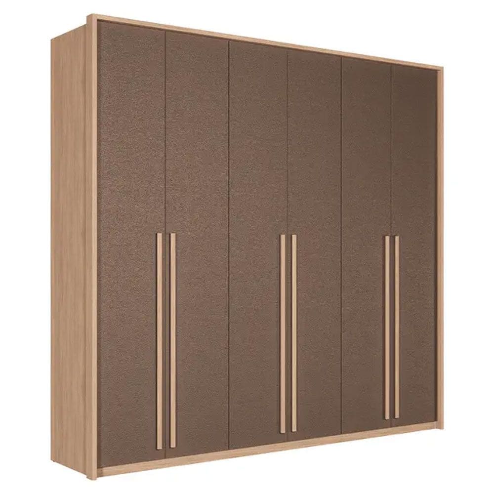 Guarda Roupa Casal Genova 6 Portas Bater 4 Gavetas Santos Adirá