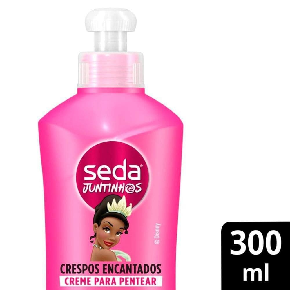 Creme para Pentear Seda Infantil Juntinhos Tiana Crespos Encantados 300ml