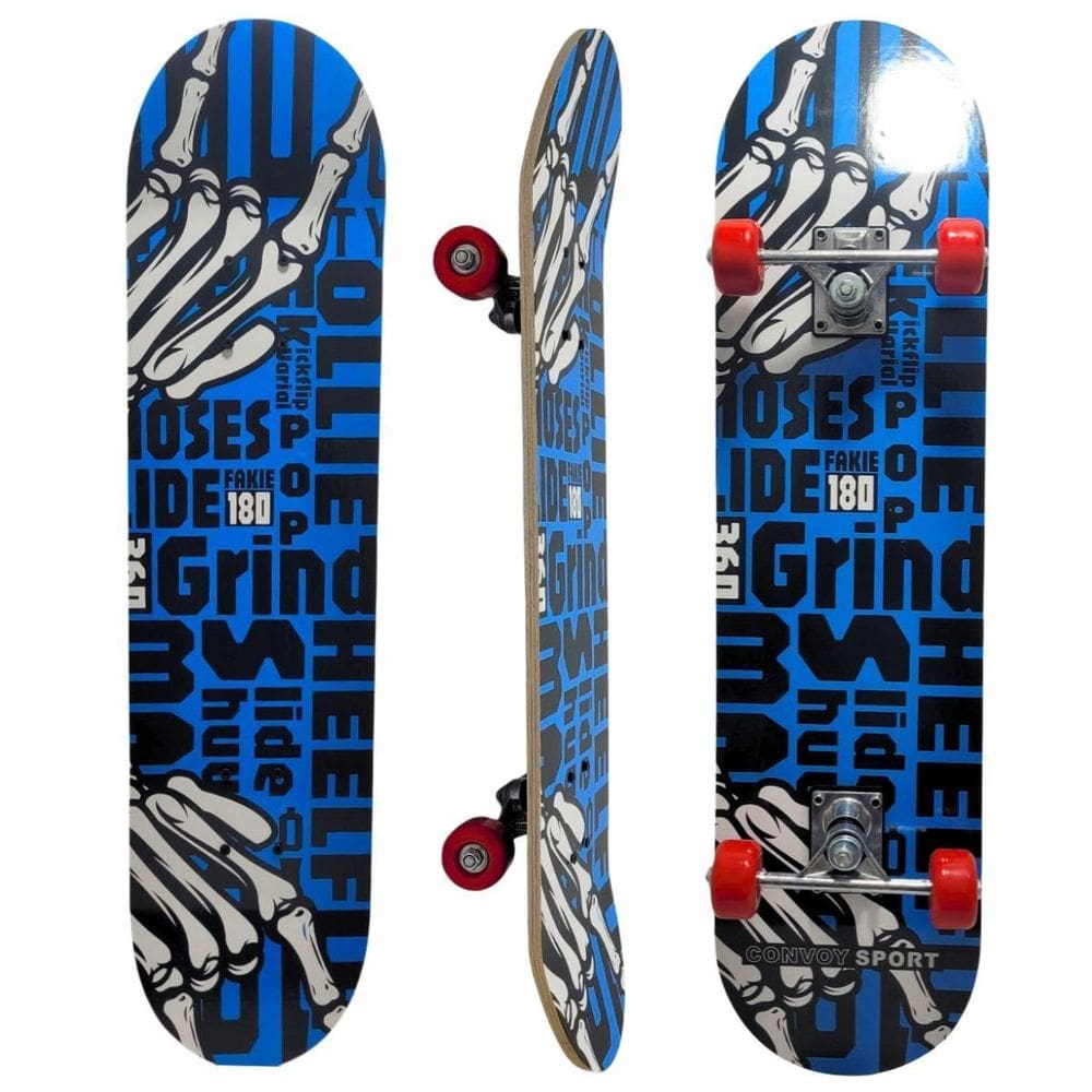 Skate Board Infantil Funs Iniciante Esporte Suporta Até 50Kg