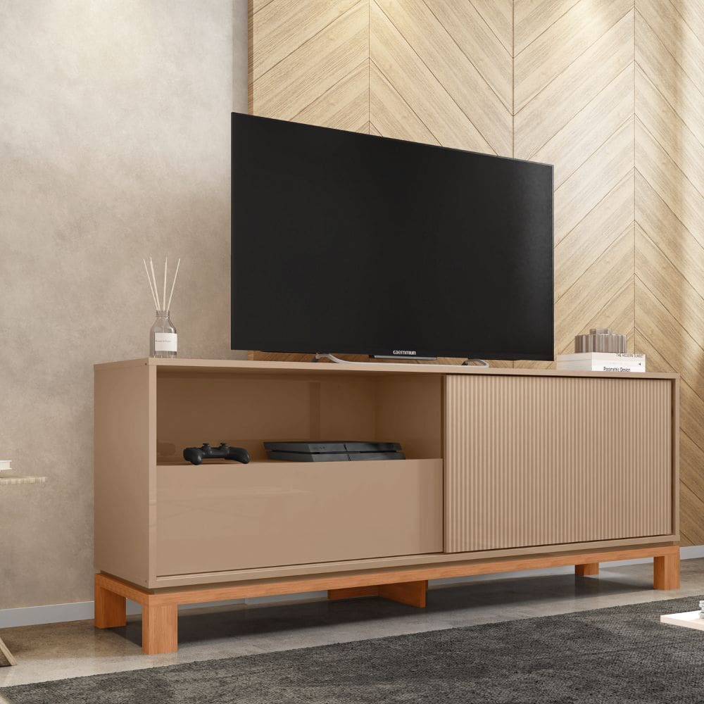 Rack Bancada Para TV At? 55 Polegadas Mondrian Caemmun