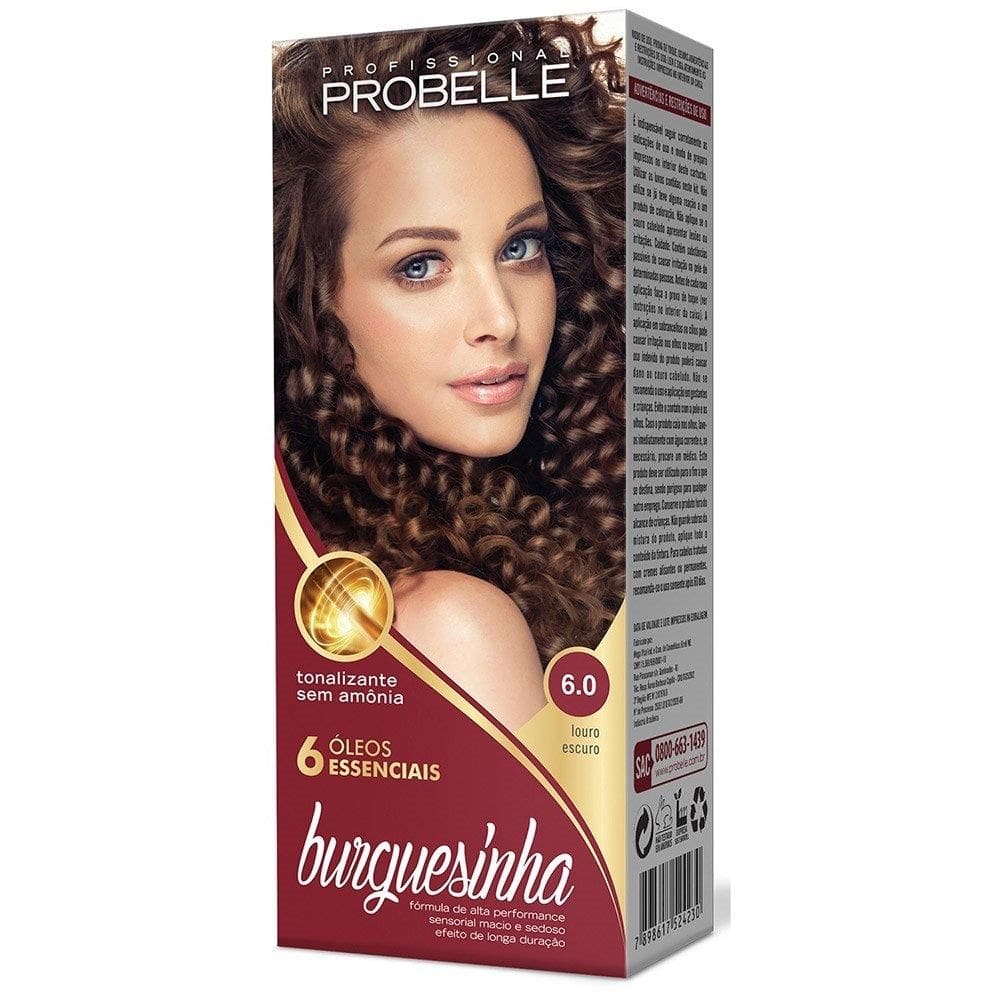 Tintura Probelle Burguesinha Tonalizante 6.0 Loiro Escuro 50ml