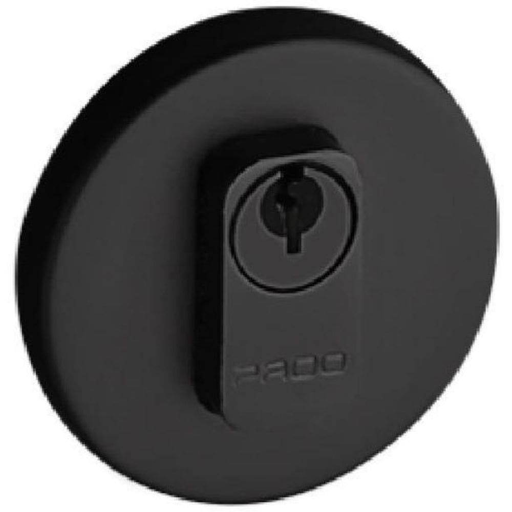 Fechadura Trava Rolete Porta Pivotante Pado Preta Preto