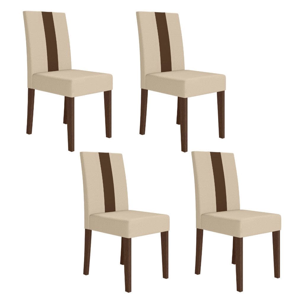 Conjunto 4 Cadeiras Linea Poliman M?veis