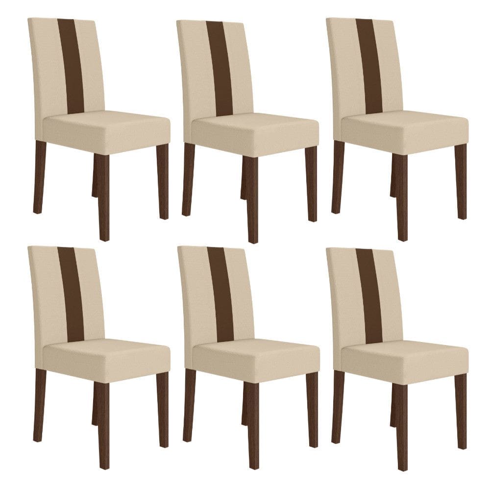 Conjunto 6 Cadeiras Linea Poliman M?veis