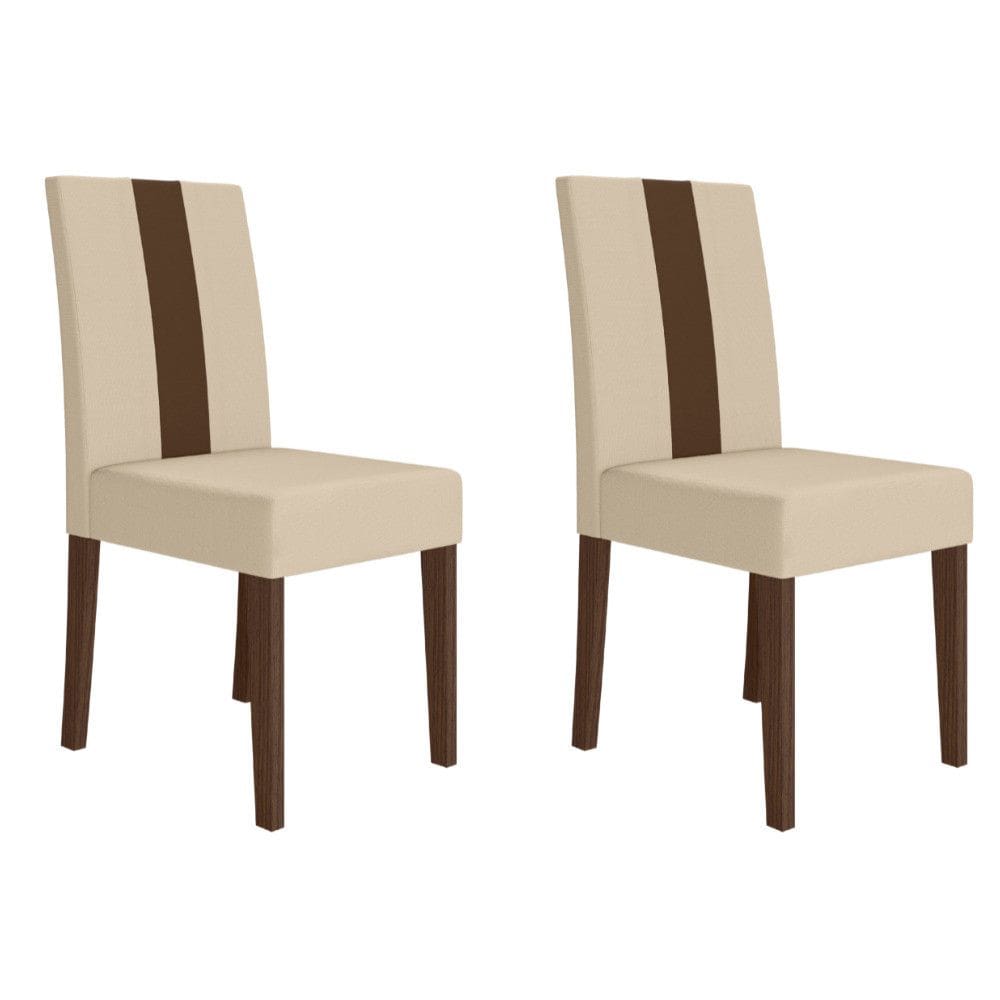 Conjunto 2 Cadeiras Linea Lisa Poliman M?veis