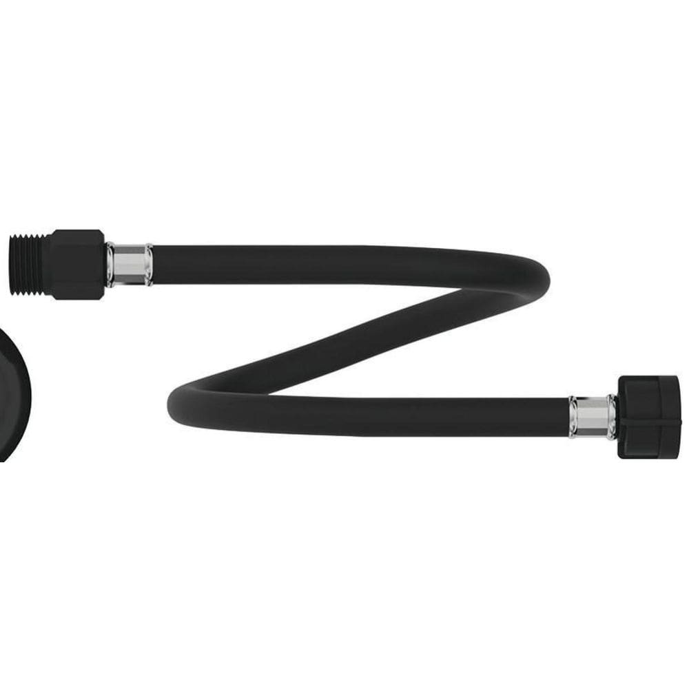Engate Flexível 40 Cm X 1/2 Pvc Preto Ultra Resistente Censi