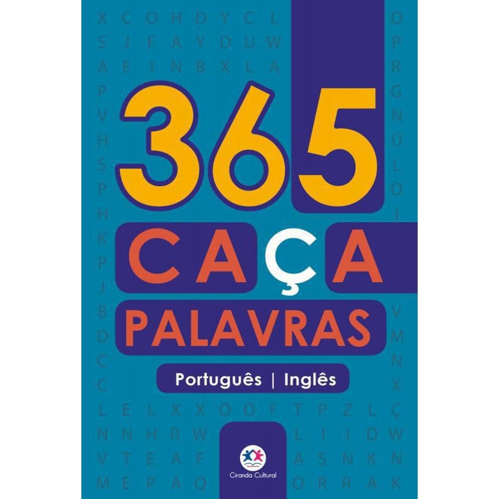 Livro 365 Caça-Palavras Português-Inglês