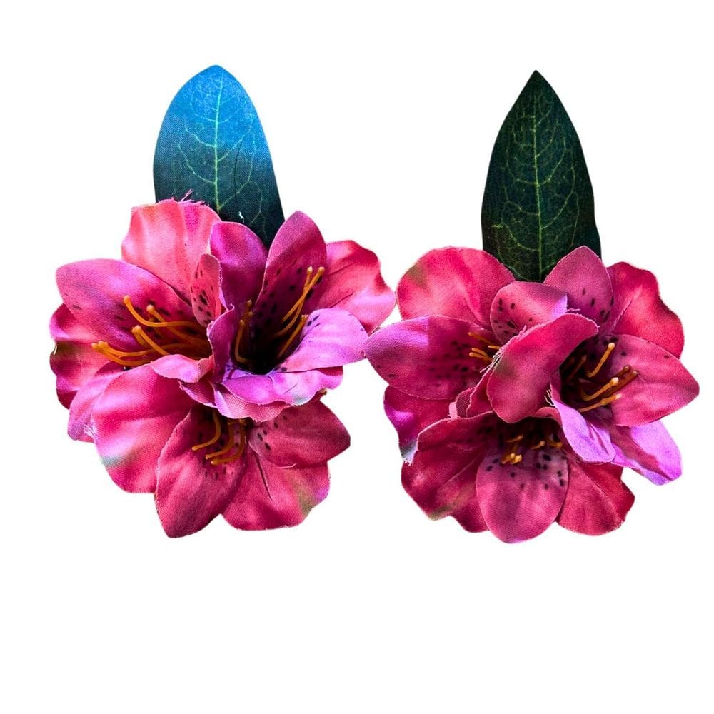 Porta Guardanapo Astromélia Rosa Pink Decoração Mesa 04Un