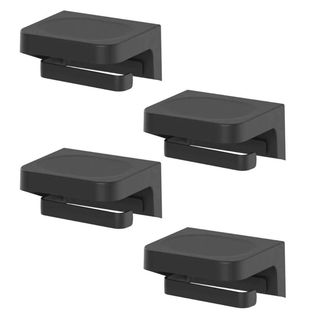 4X Porta Papel Higiênico De Parede Banheiro Ou Preto