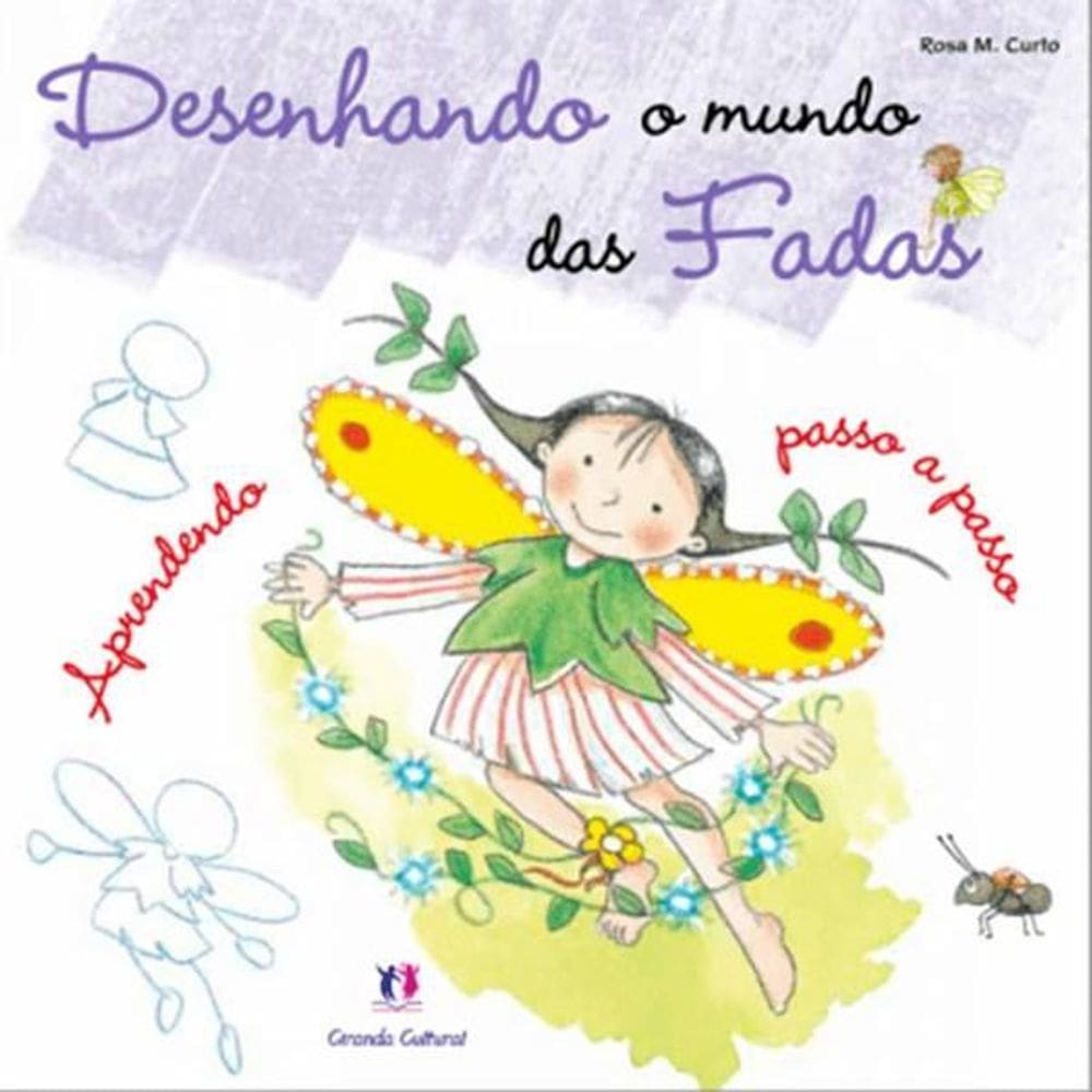 Livro Desenhando O Mundo Das Fadas - Roxo