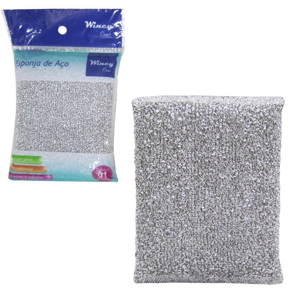 Esponja / Bucha Para Limpeza Anti-Risco Multiuso 12X8,5Cm