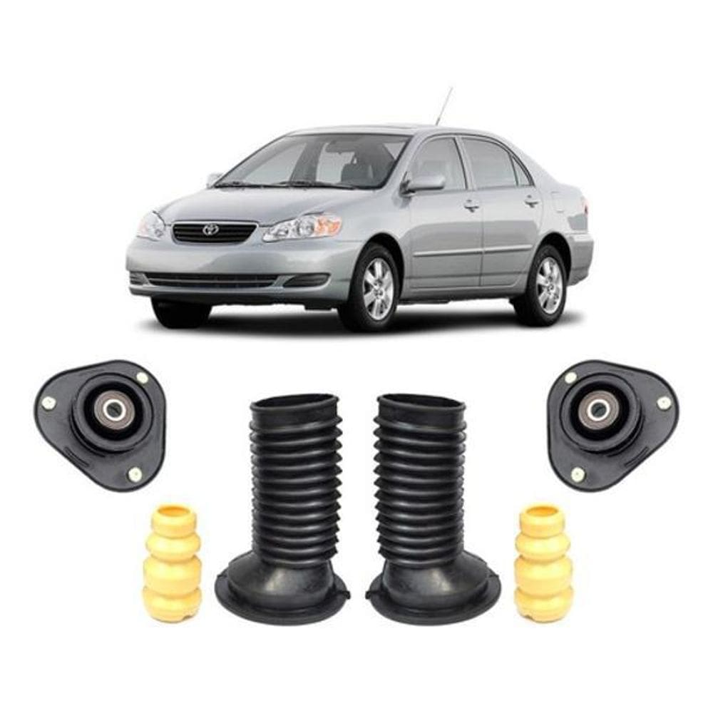 2 Kit Coxim Amortecedor Dianteiro Corolla 2005 2006 2007