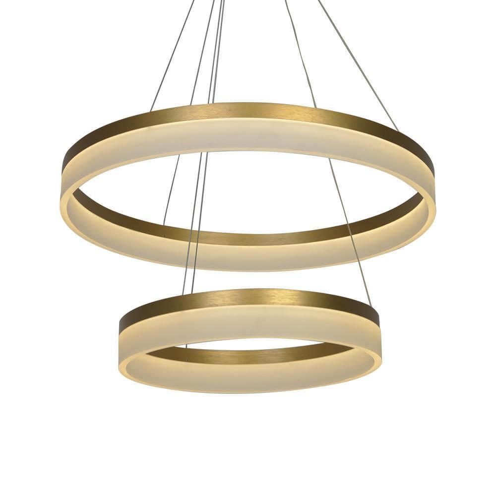 Lustre Pendente Nitrolux Acr-200D Dourado Led Bivolt