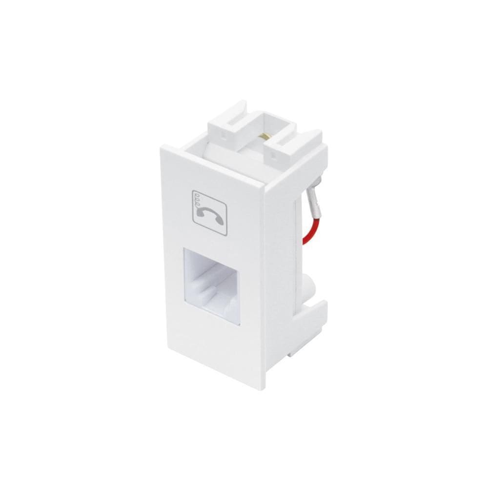 Módulo Telefone 4 Vias Branco 06220643 Habitat/Eleganc