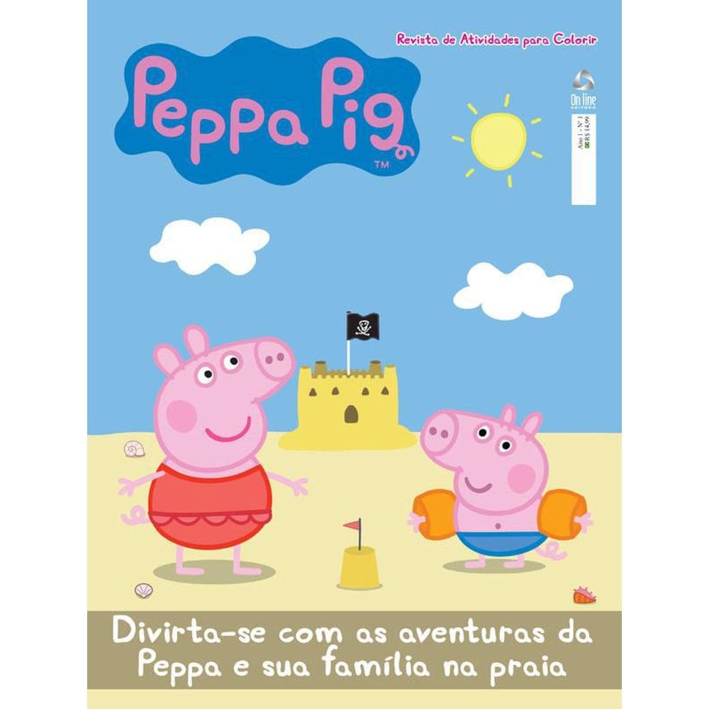 Livro Peppa Pig Revista De Atividades Para Colorir