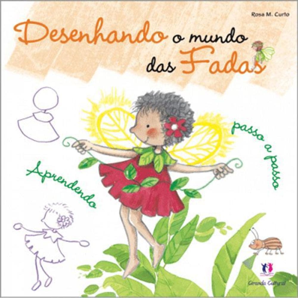 Livro Desenhando O Mundo Das Fadas - Laranja