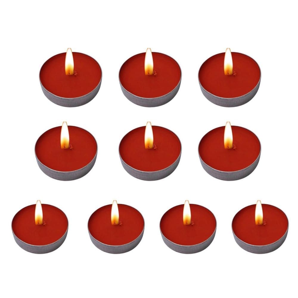 Kit 10 Velas Vermelho Rechaud Parafina Decoração