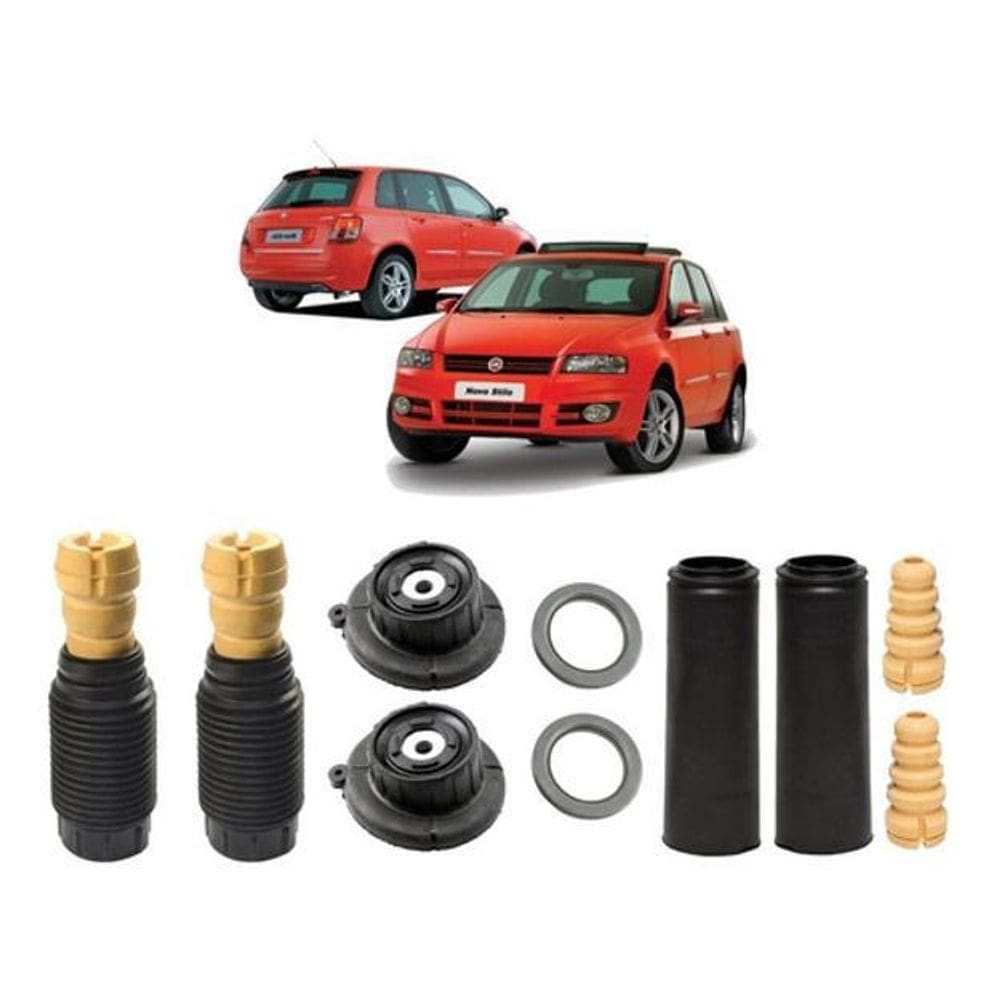 2 Kit Amortecedor Dianteiro Traseiro Completo Stilo 2008 09