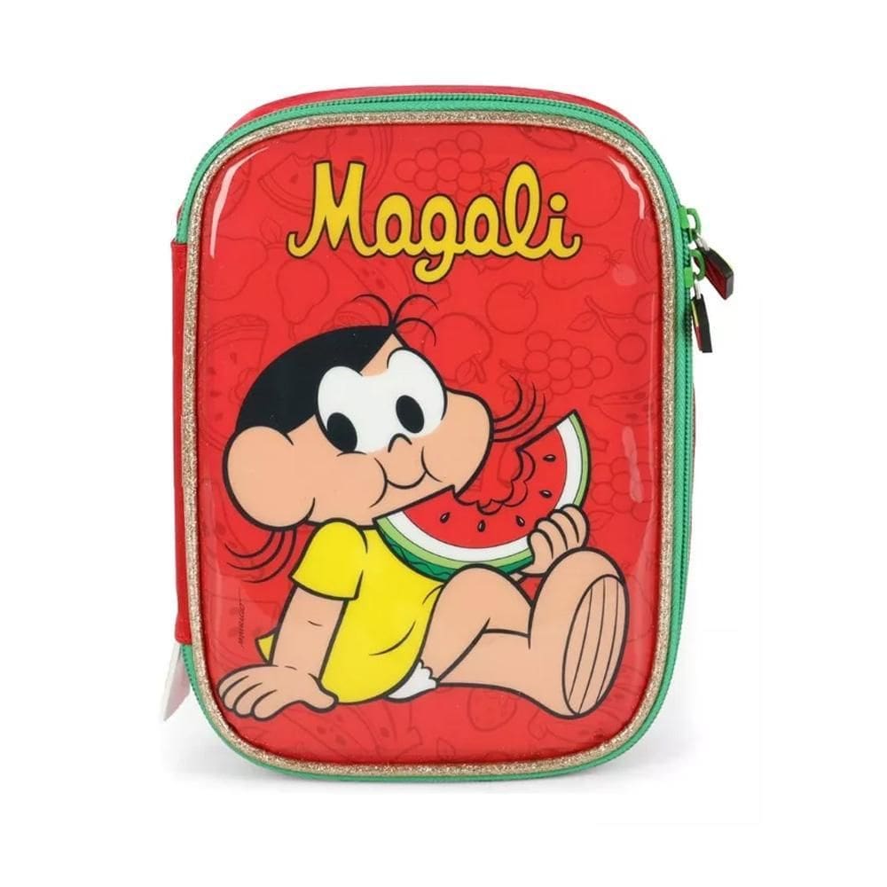 Estojo Escolar Infantil Box Turma Da Monica Puxador Personal