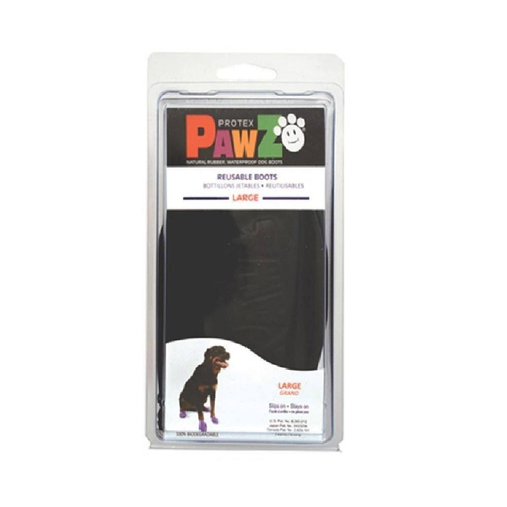 Sapatinho Para Pet Cachorro Pawz Bota Preta Tam G - 4Un