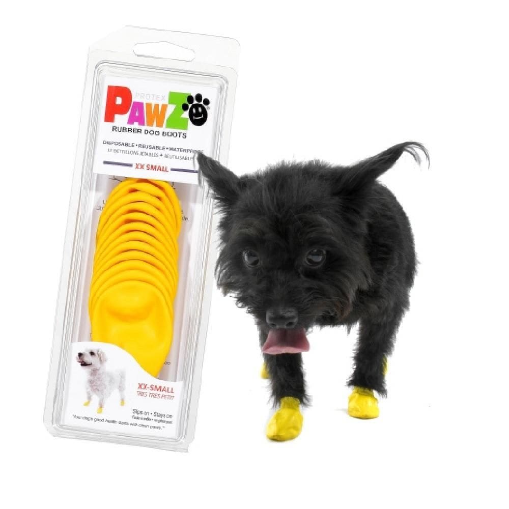 Sapatinho Para Pet Cachorro Pawz Bota Amarela Tam Ppp - 4Un