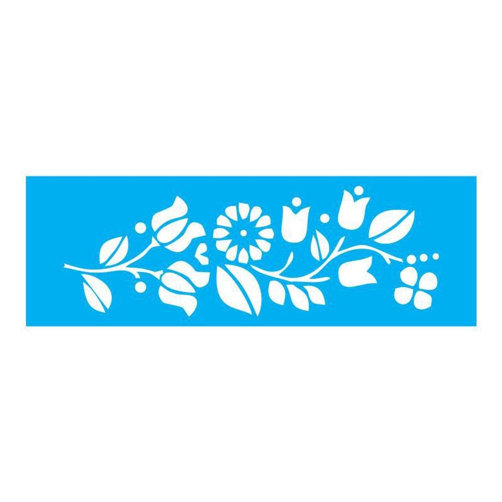 Stencil Tamako Floral - 10X30Cm - Ref 7621