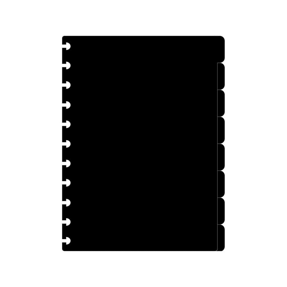 Kit 8 Divisorias 8 Abas Caderno De Discos Grande 11 Furos