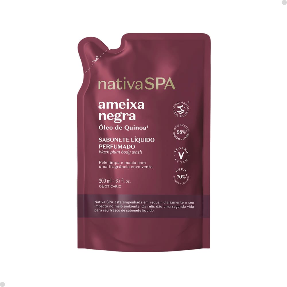 Refil Loção Hidratante Corporal Nativa Spa Ameixa Negra 400Ml