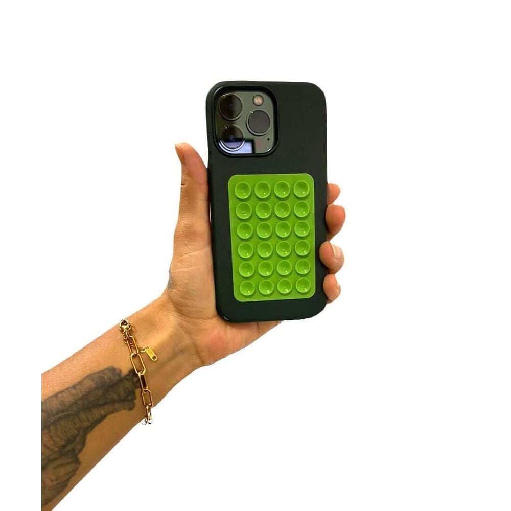 Suporte Silicone Ventosa para Celular Universal - VERDE
