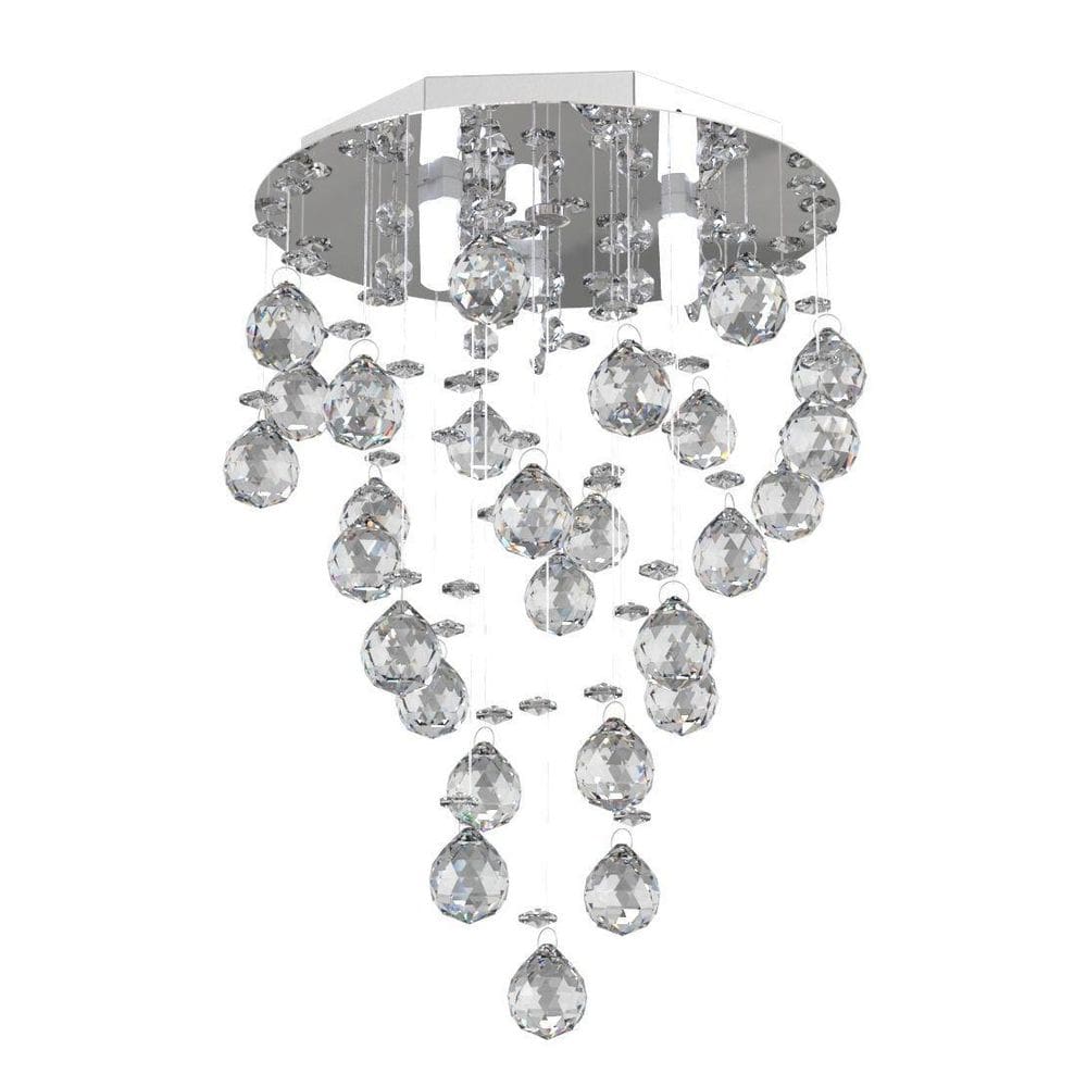 Lustre Cristal 23Cm Corredor Lavabo Hall Entrada Sa