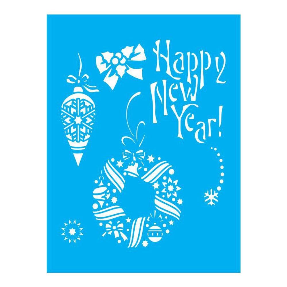 Stencil Tamako Feliz Ano Novo - 15X20 - Ref A2365