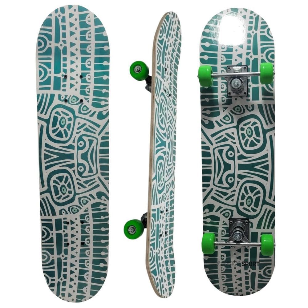 Skate Board Infantil Funs Iniciante Esporte Suporta Até 50Kg