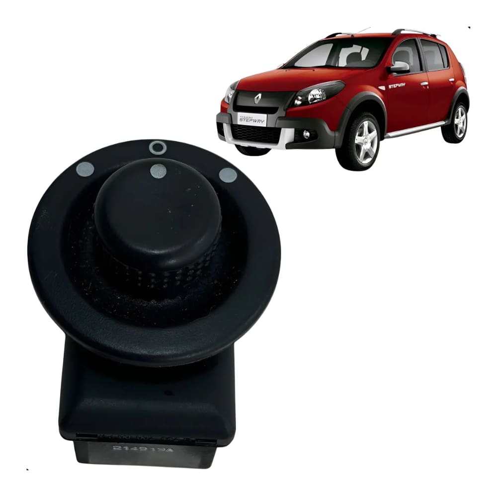 Botão Retrovisor Elétrico Sandero 2009 2010 2011 8200002442B
