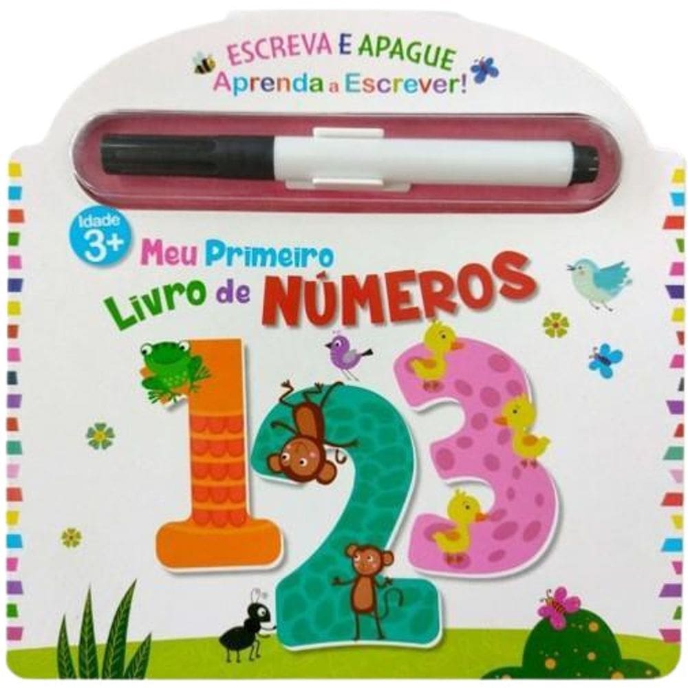 Livro Aprenda A Escrever - Escreva E Apague Livro De Números